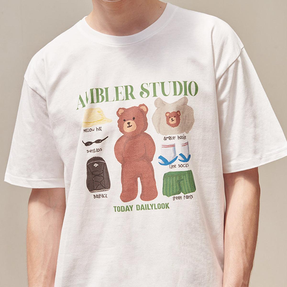 Dressing a Bear短袖T恤（白色）