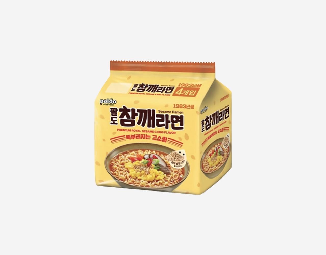 korean brand paldo Sesame Ramen pack 