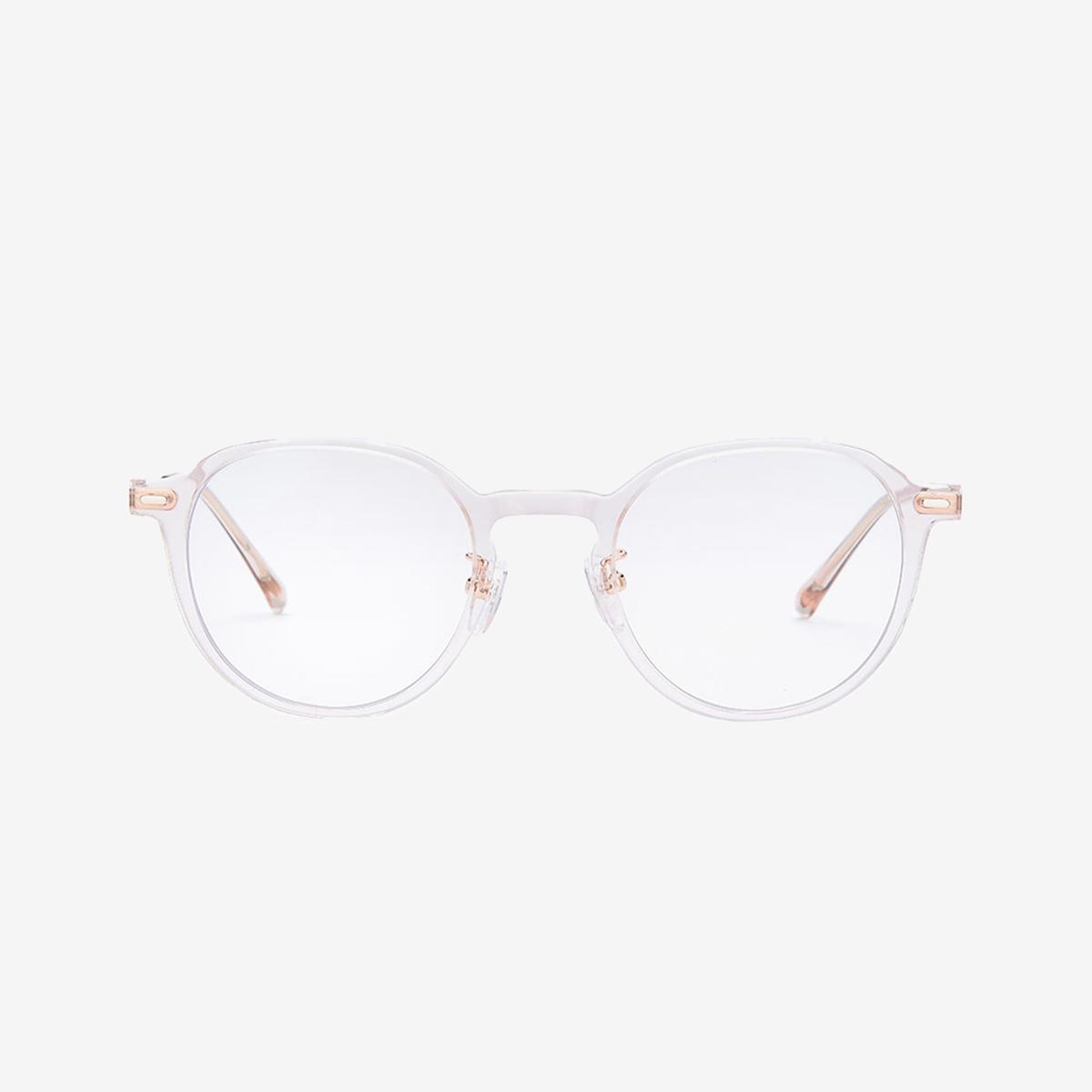 《STAYC Sumin&裴仁爀同款》GINGER鈦金透明膠框藍光眼鏡