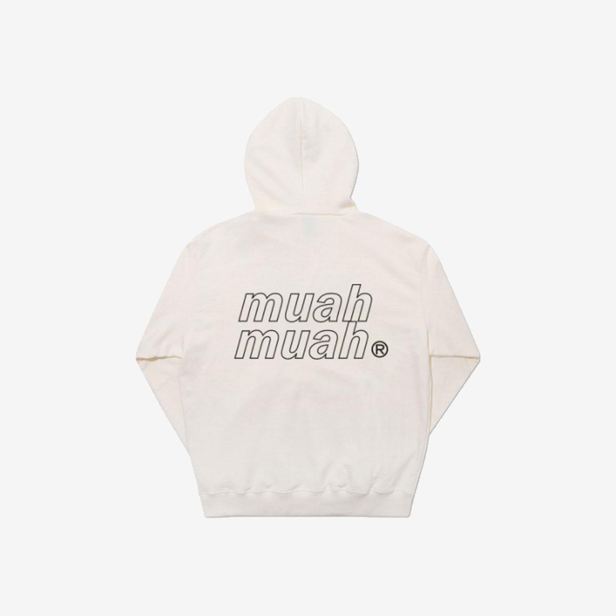 MUSE Point Logo Overfit Hoodie 帽T(奶油色)
