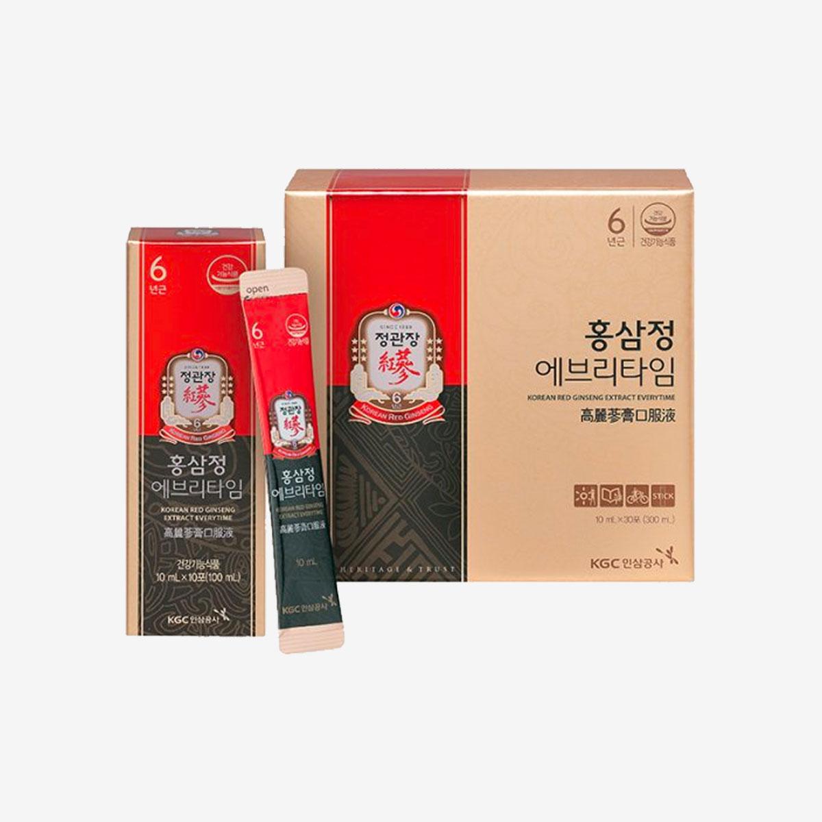 korean brand cheong kwan jang red ginseng extract everytime pack set 
