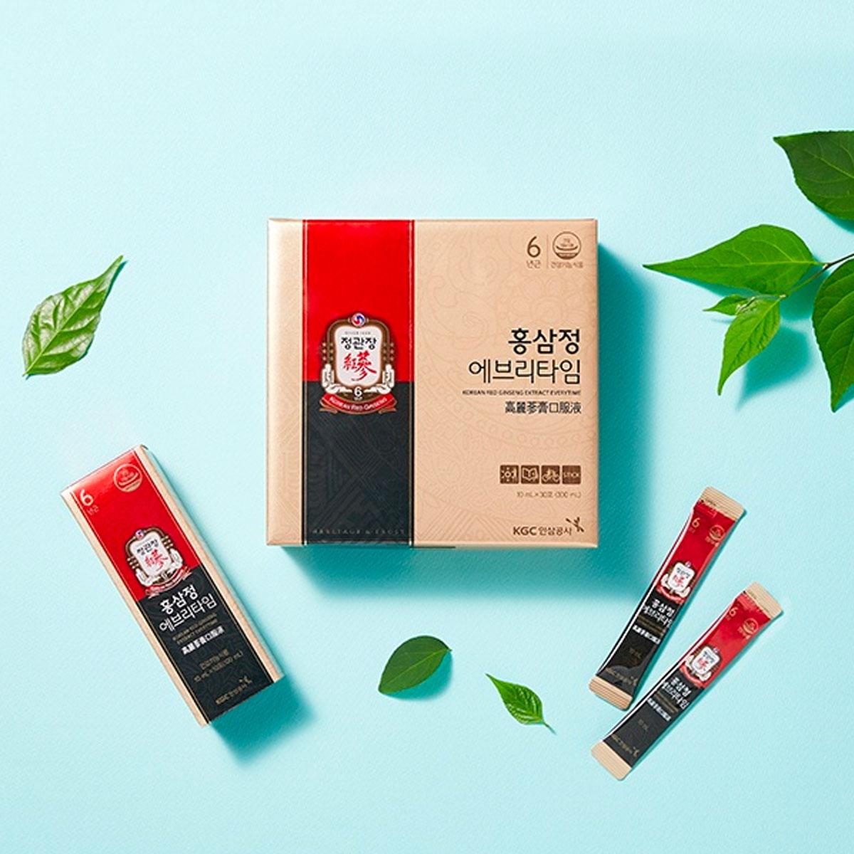 korean brand cheong kwan jang red ginseng extract everytime packaging 