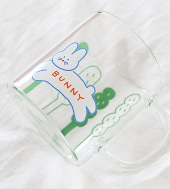 DONATDONAT 可愛玻璃馬克杯（小兔子）