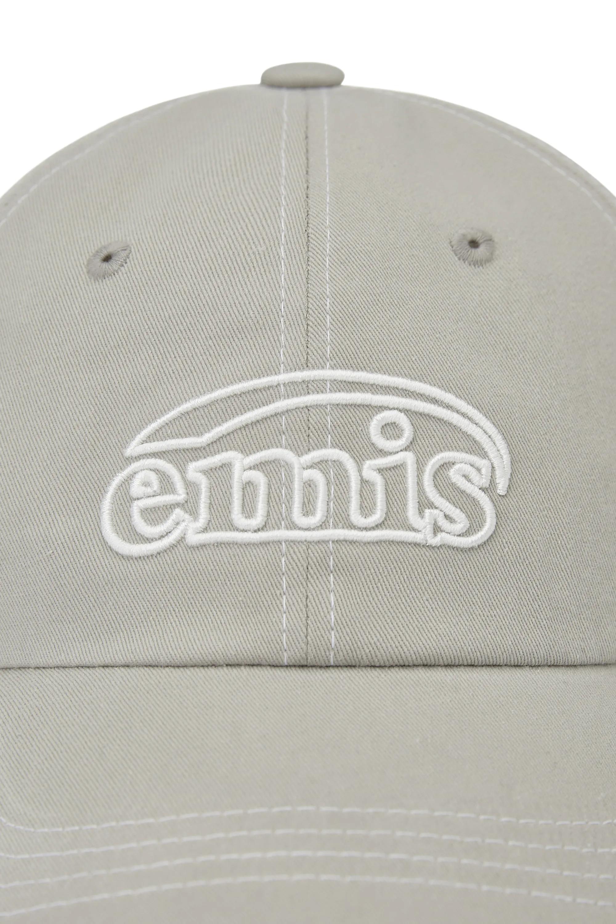 EMIS WHITE STITCH BALL CAP-GRAY (Creatrip)