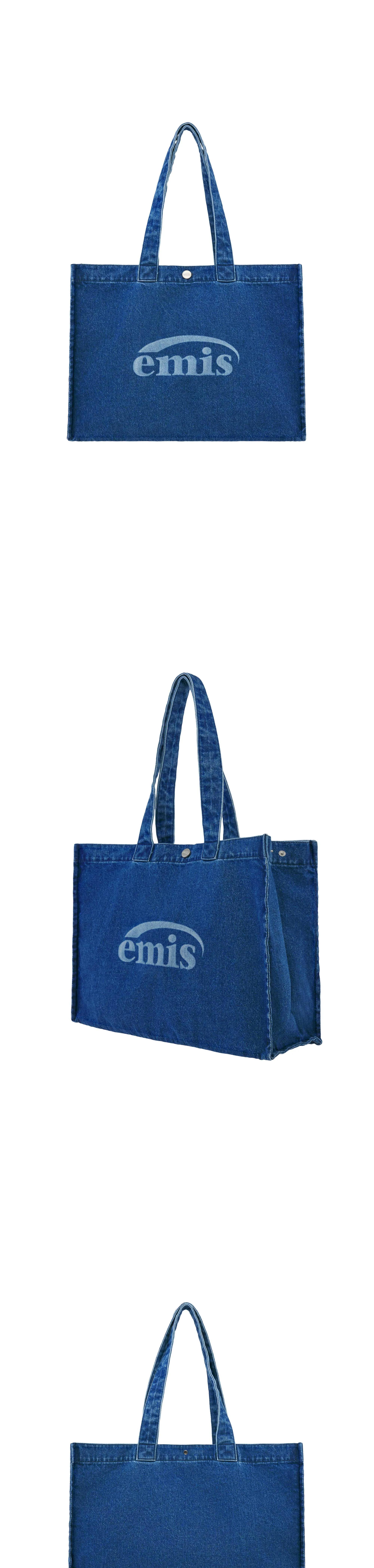 EMIS DENIM BIG SHOPPER BAG-BLUE DENIM (Creatrip)