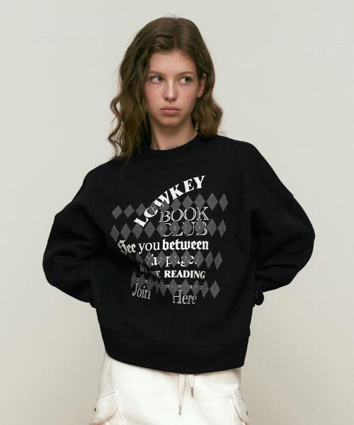 Tシャツ・カットソー KIRSH LOWKEY BOOK CLUB ARGYLE PATTERN SWEATSHIRT KIRSH LOWKEY BOOK CLUB ARGYLE PATTERN SWEATSHIRT (KIRSH/T