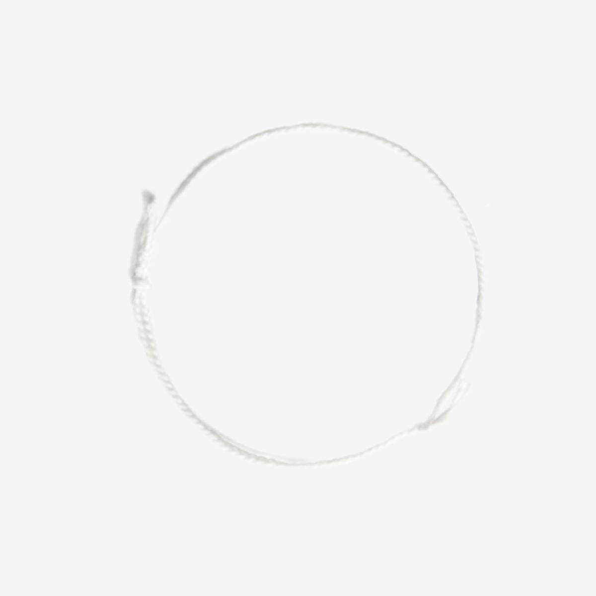 ⟪BTS V同款⟫編織手環（SINGLE ORIGINAL）（白色）