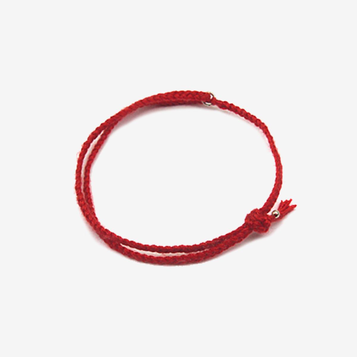 ⟪BTS V同款⟫編織手環（DIFFERENT）（紅色）