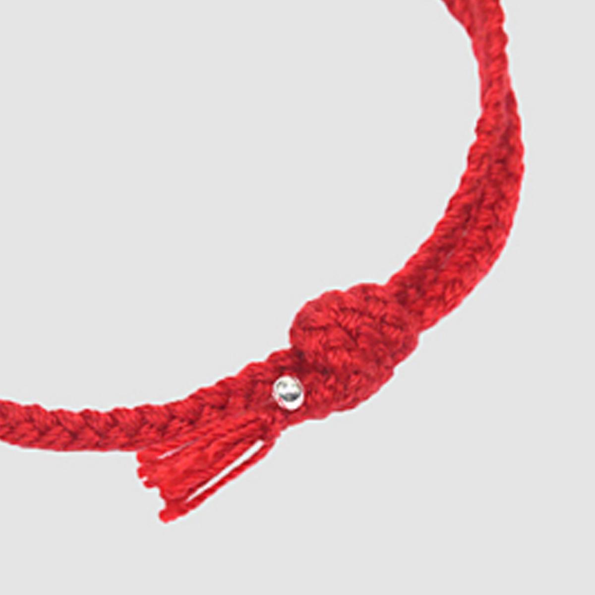 ⟪BTS V同款⟫編織手環（DIFFERENT）（紅色）