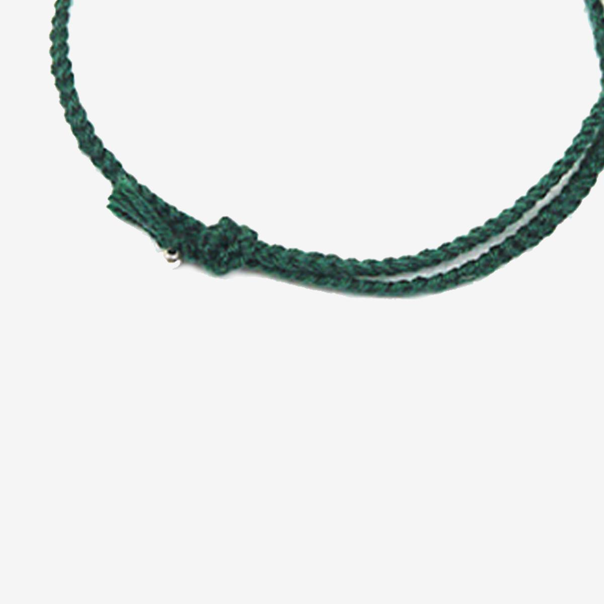 ⟪BTS V同款⟫編織手環（DIFFERENT）（綠色）