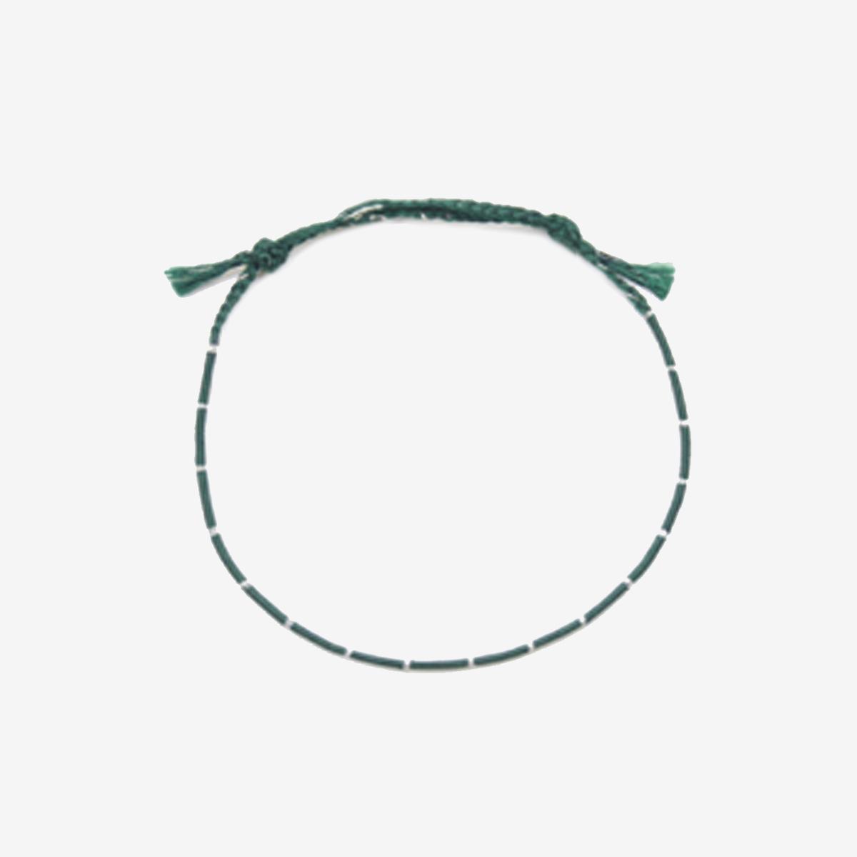 ⟪BTS V&SUGA同款⟫編織手環（Silver Dragon）（綠色）