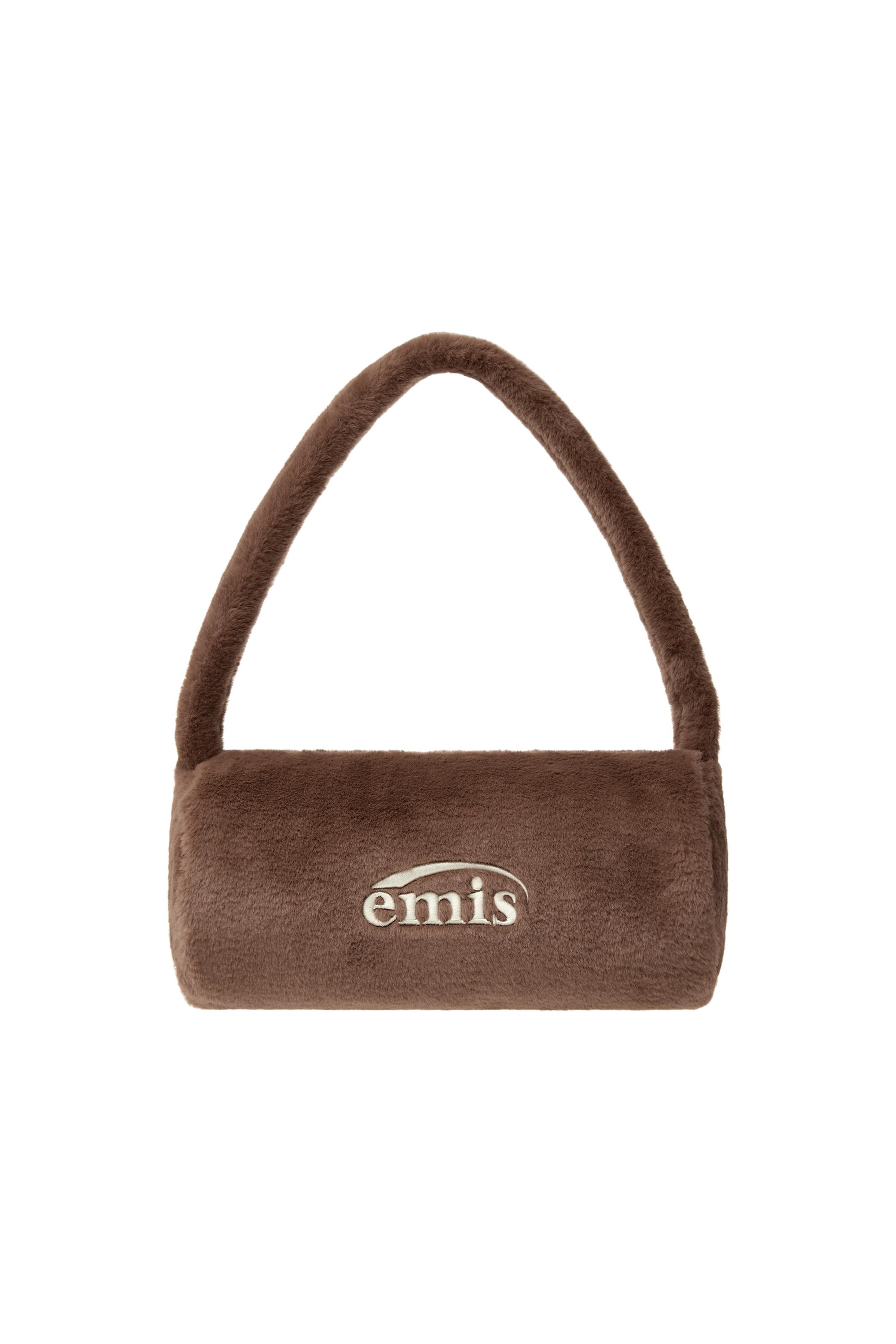 EMIS FUR CYLINDER BAG（BROWN） (Creatrip)