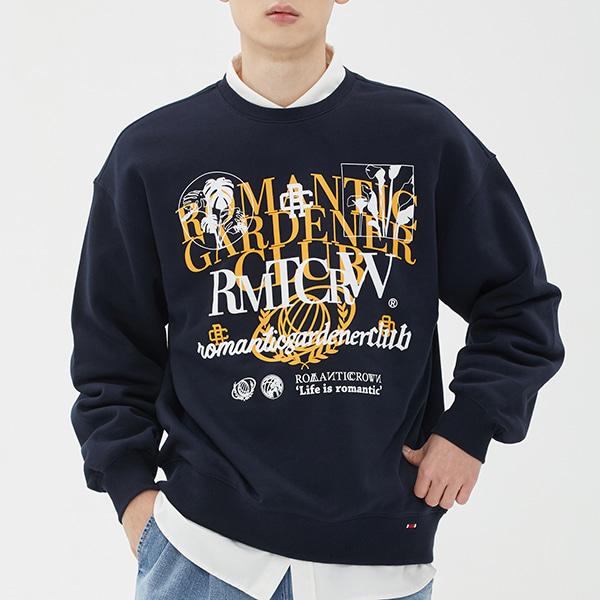 Romantic Crown RC OVERLAP SLOGAN SWEAT SHIRT (Creatrip)