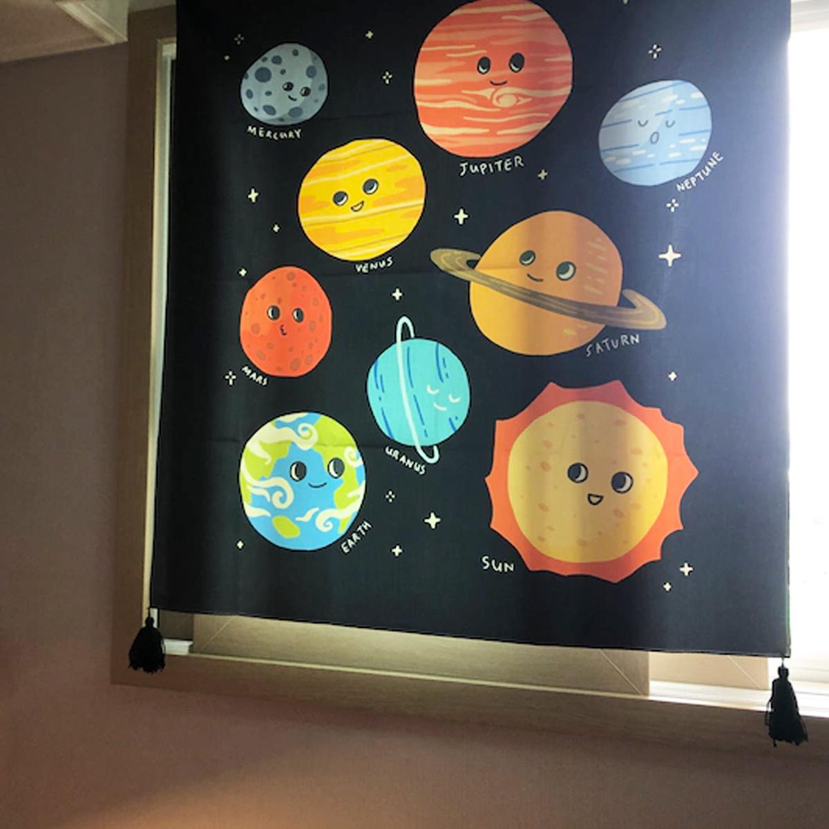 行星造型掛布