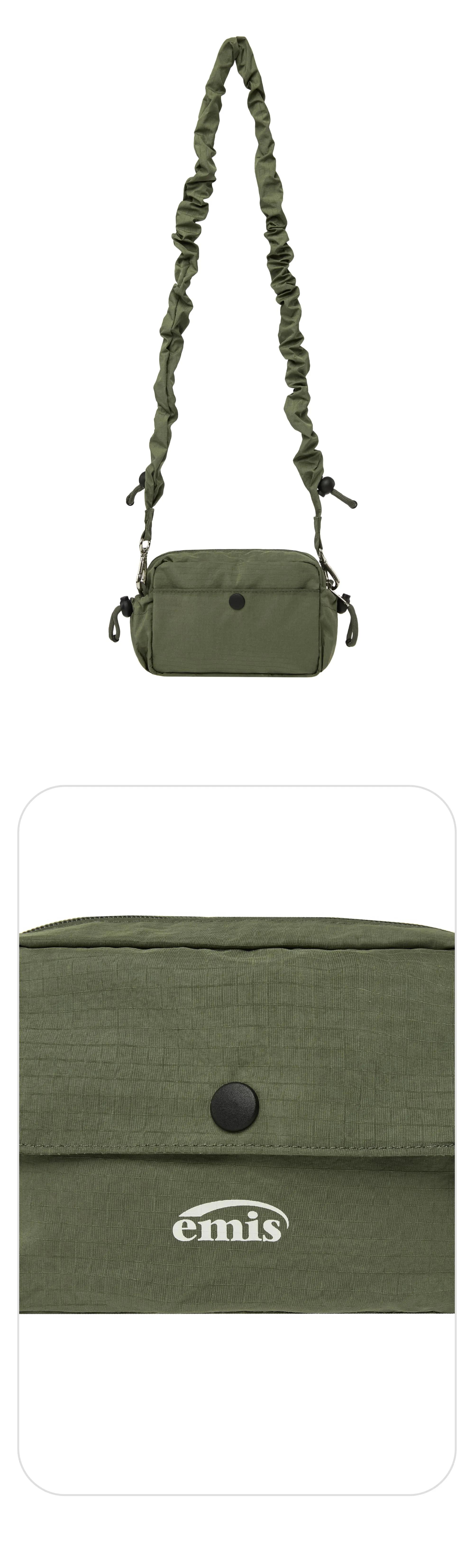 【EMIS】 STRING MINI CROSSBODY BAG /追跡付 STRING MINI CROSSBODY BAG-KHAKI - EMIS