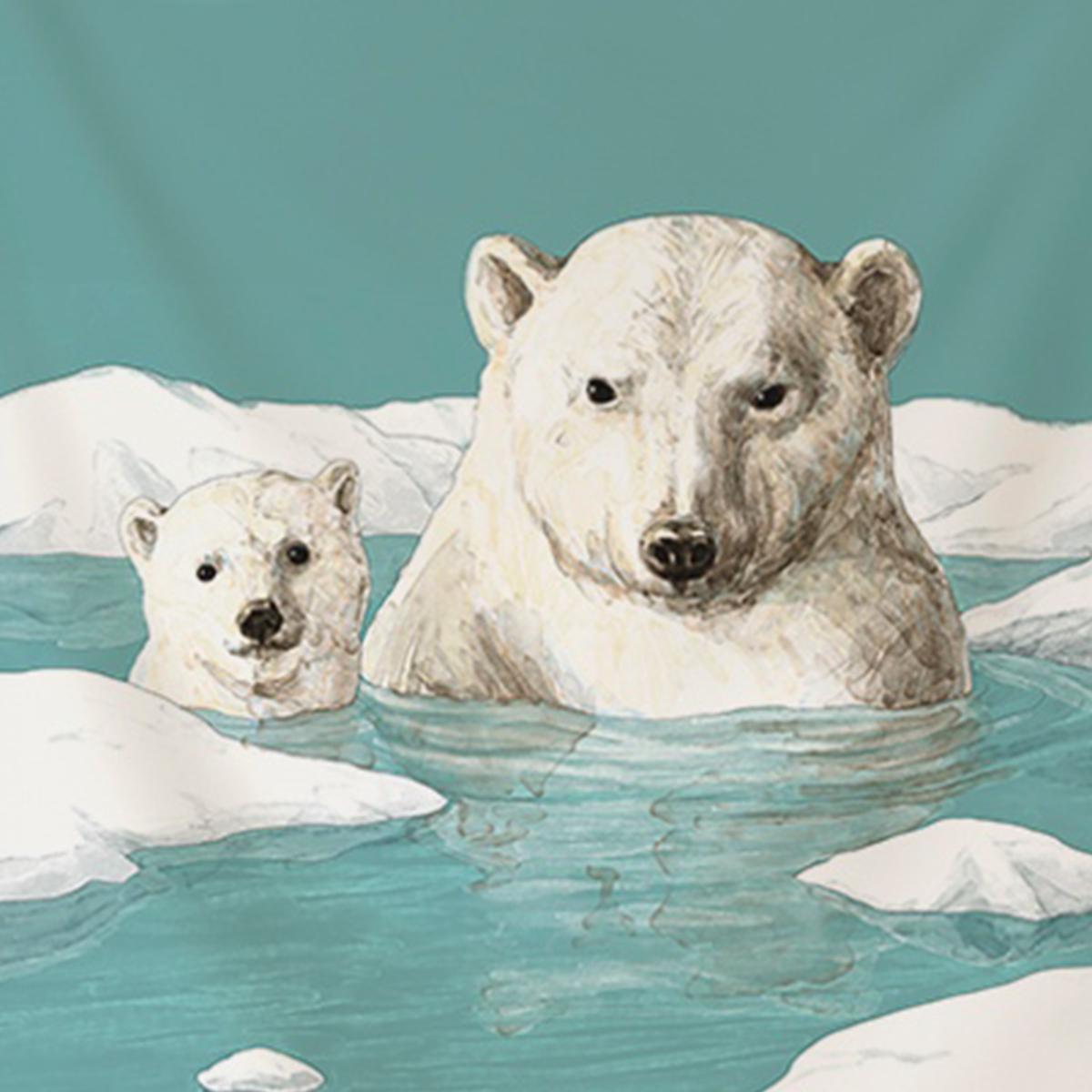 北極熊造型掛布