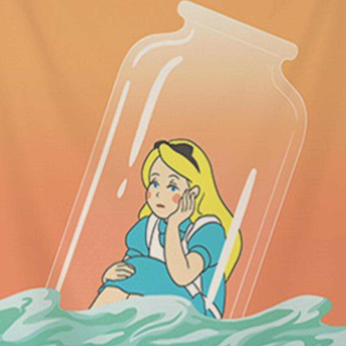 愛麗絲夢遊仙境造型掛布（掉進瓶子）