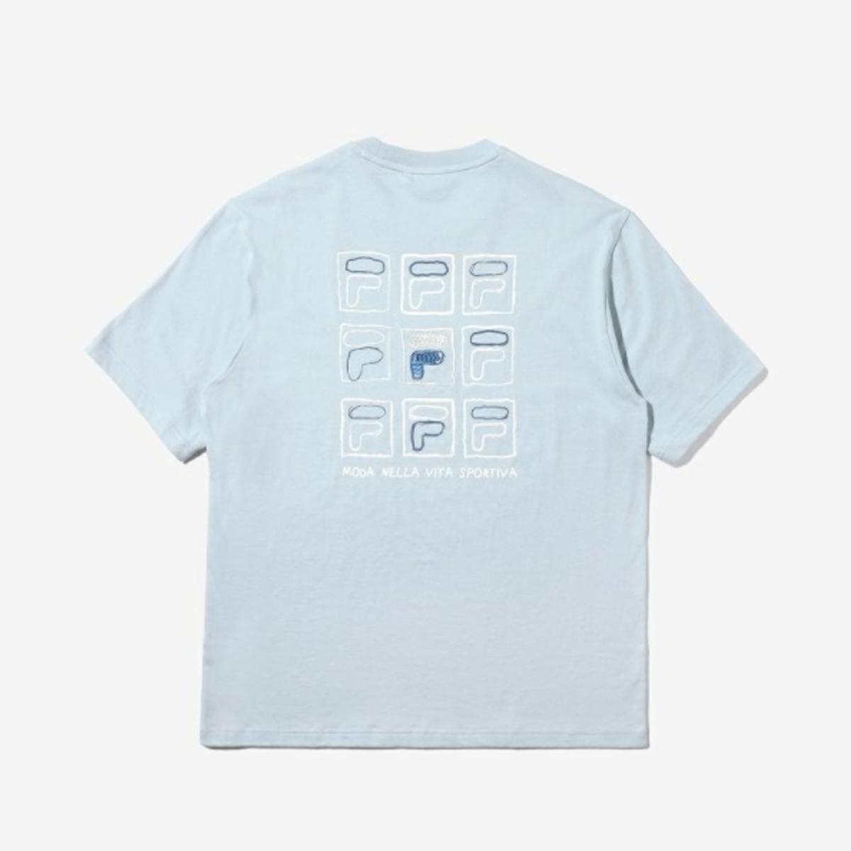經典LOGO短袖T恤（淺藍色）