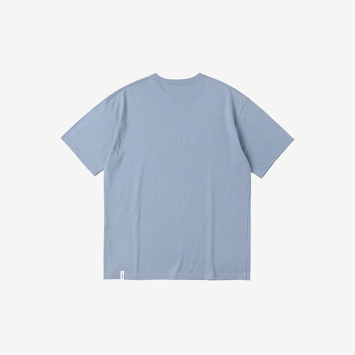 COLLEGE LOGO 短袖T恤（藍色）
